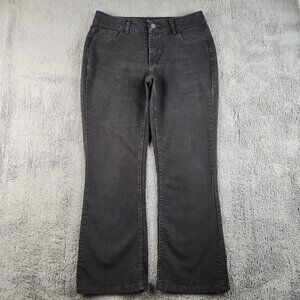 LEE Riders Curvy Classic Mid Rise Bootcut Misses Women's 12P Black Good Stretch